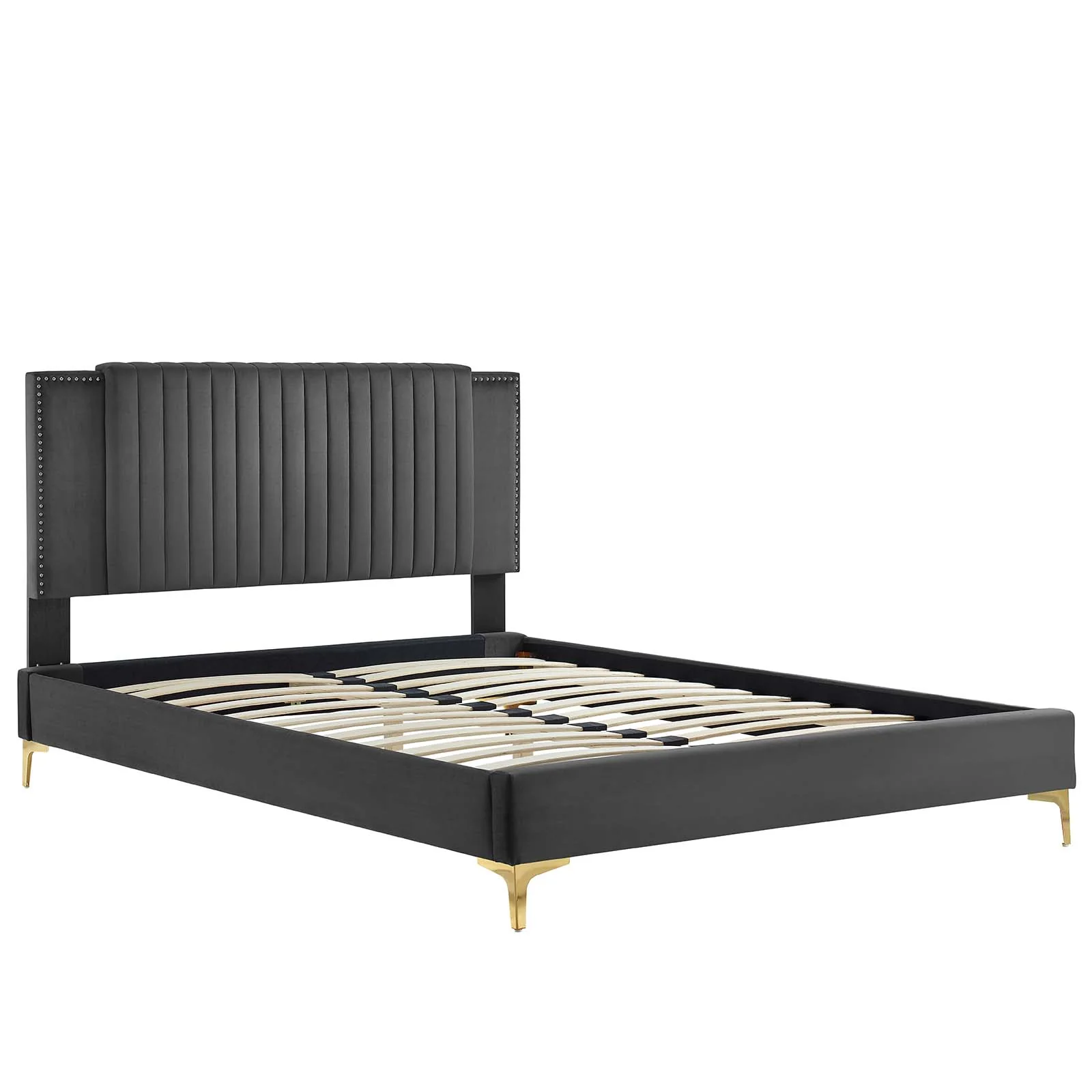 Zahra Channel Tufted Performance Velvet Full Platform Bed By Modway - MOD-7002 - Image 5