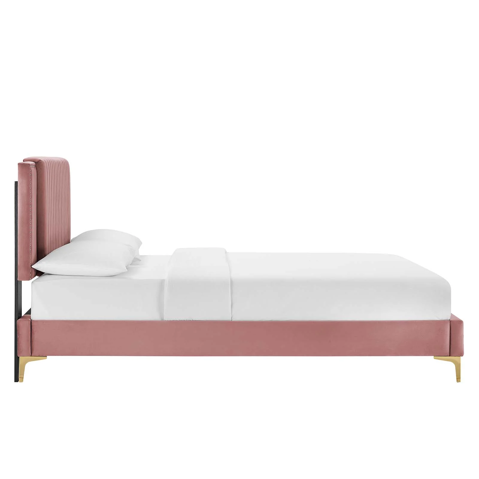 Zahra Channel Tufted Performance Velvet King Platform Bed By Modway - MOD-7014 - Image 10