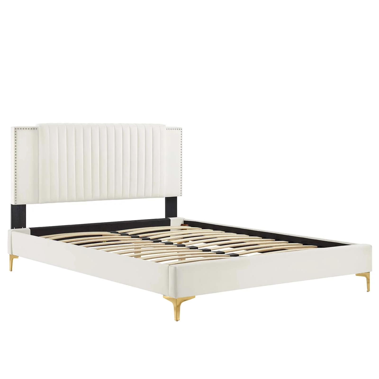 Zahra Channel Tufted Performance Velvet King Platform Bed By Modway - MOD-7014 - Image 28