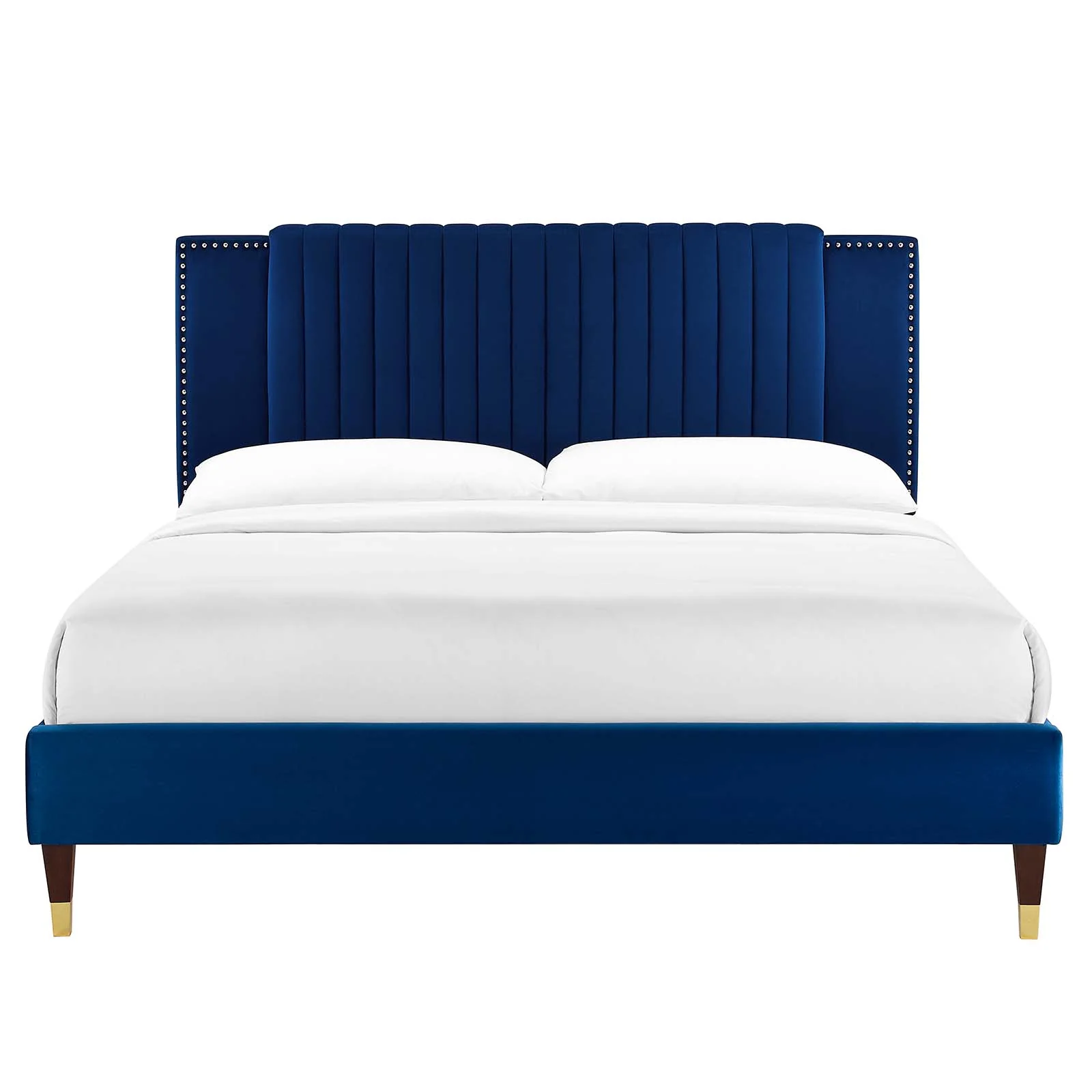 Zahra Channel Tufted Performance Velvet Queen Platform Bed By Modway - MOD-6970 - Image 19