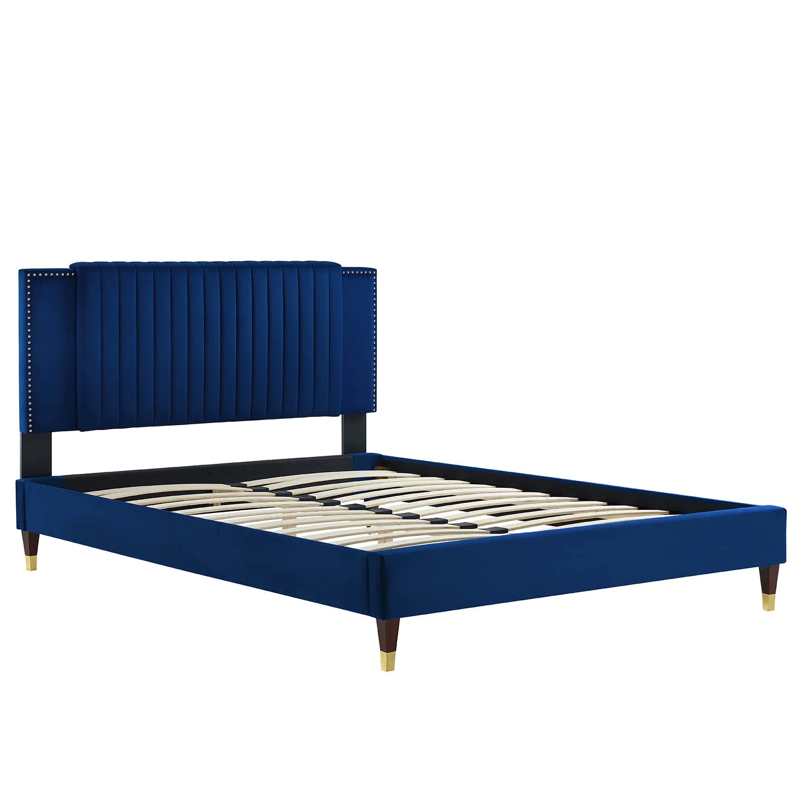 Zahra Channel Tufted Performance Velvet Queen Platform Bed By Modway - MOD-6970 - Image 20