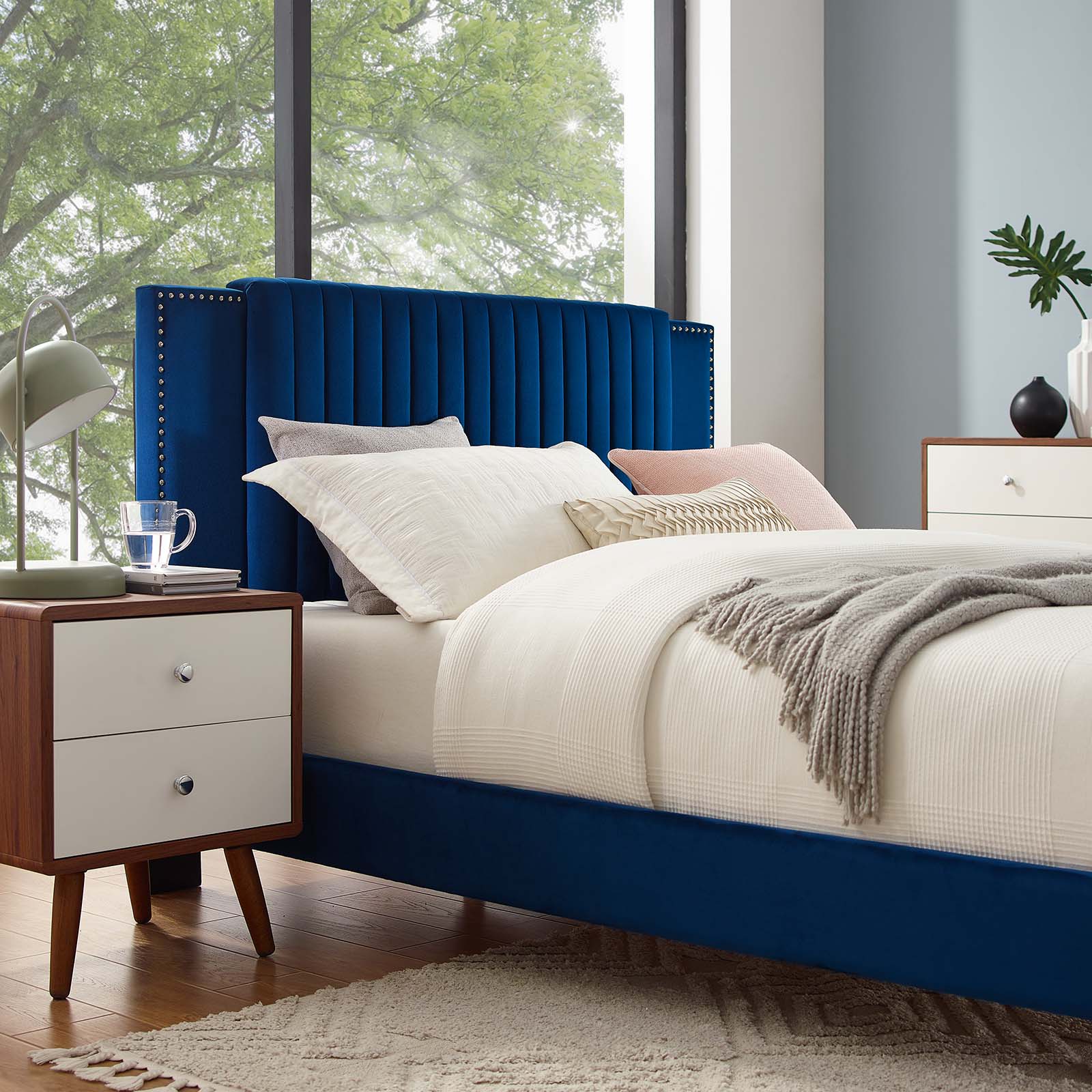 Zahra Channel Tufted Performance Velvet Queen Platform Bed By Modway - MOD-6978 - Image 23
