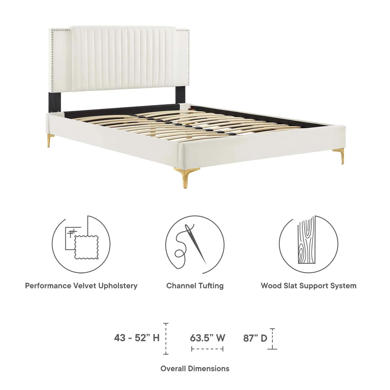 Zahra Channel Tufted Performance Velvet Queen Platform Bed By Modway - MOD-6978 - Image 30