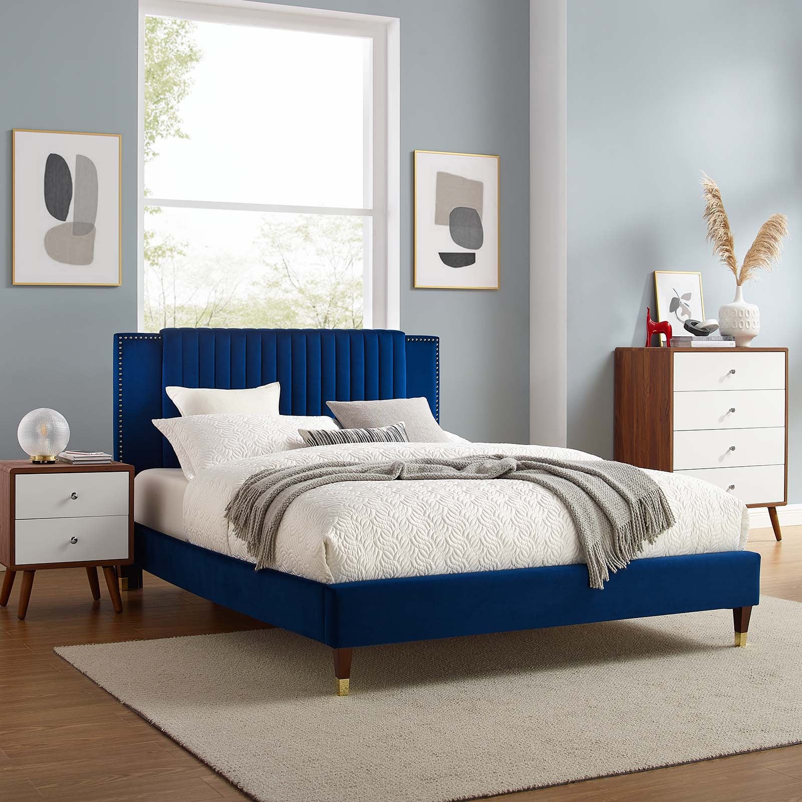 Zahra Channel Tufted Performance Velvet Twin Platform Bed By Modway - MOD-6982 - Image 24