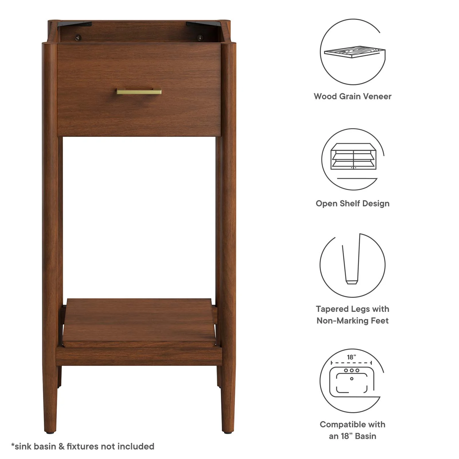 Zaire 18" Bathroom Vanity Cabinet (Sink Basin Not Included) By Modway - EEI-6351 - Image 15