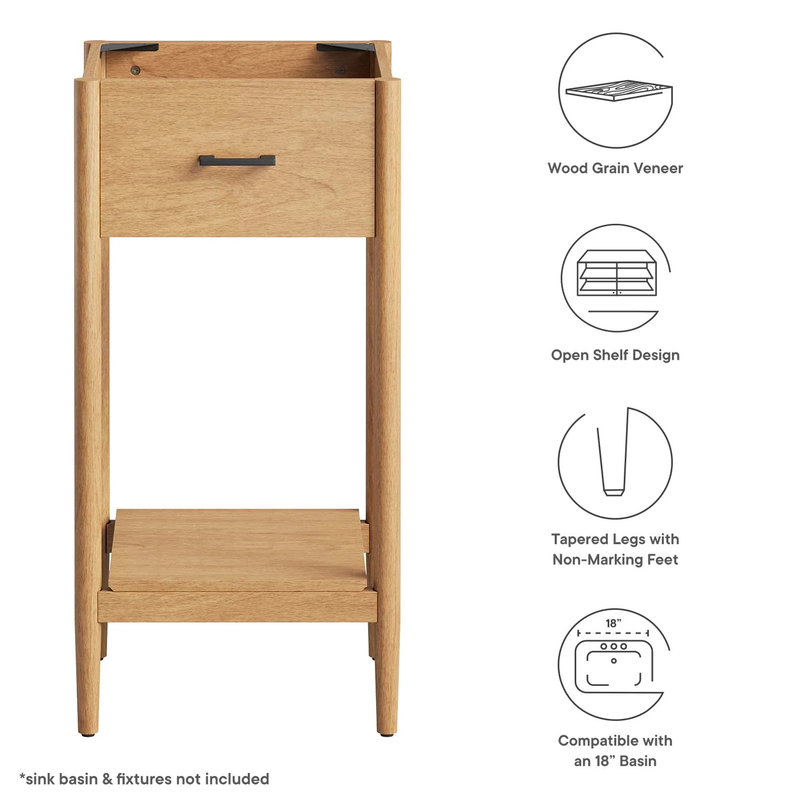 Zaire 18" Bathroom Vanity Cabinet (Sink Basin Not Included) By Modway - EEI-6351 - Image 7