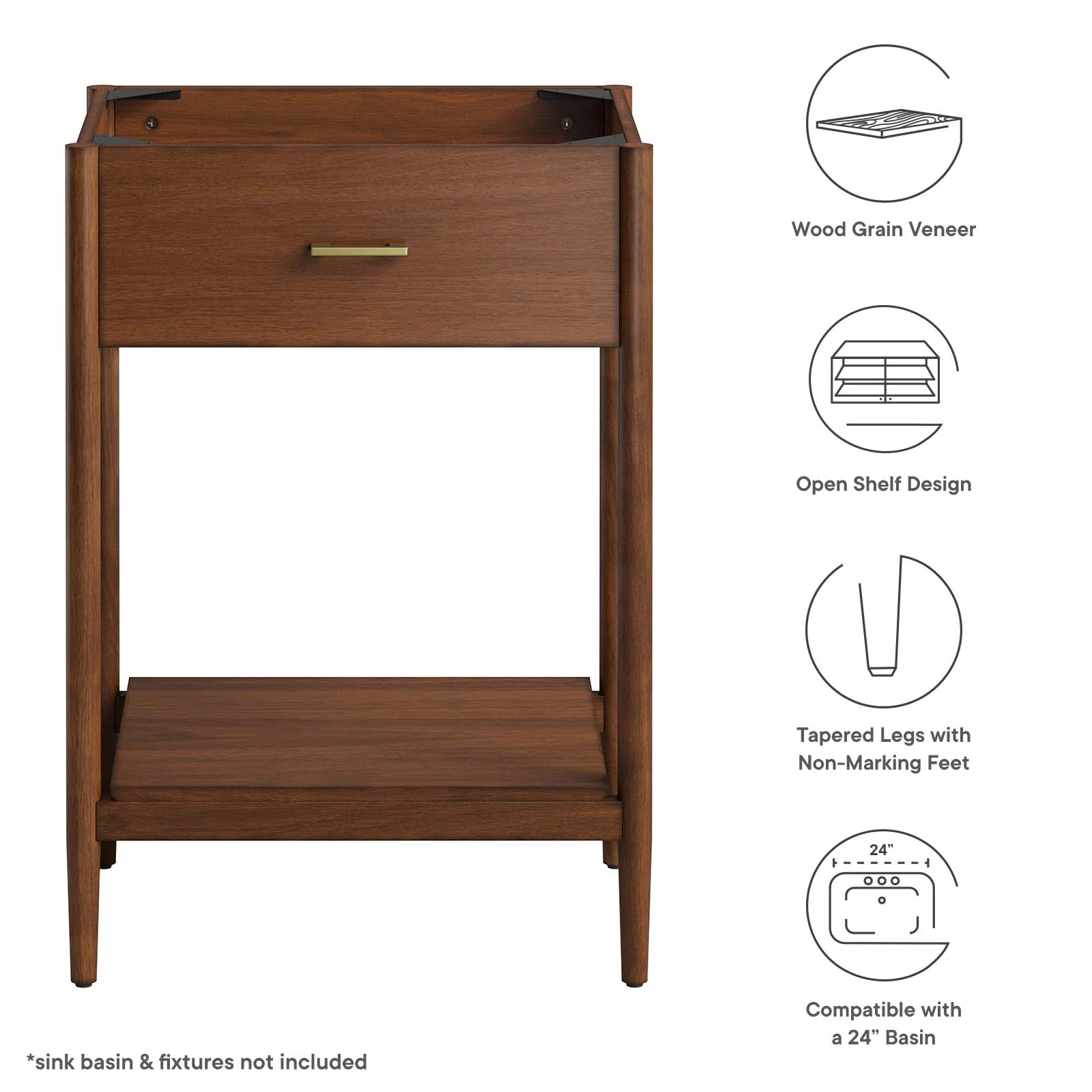 Zaire 24" Bathroom Vanity Cabinet (Sink Basin Not Included) By Modway - EEI-6352 - Image 15