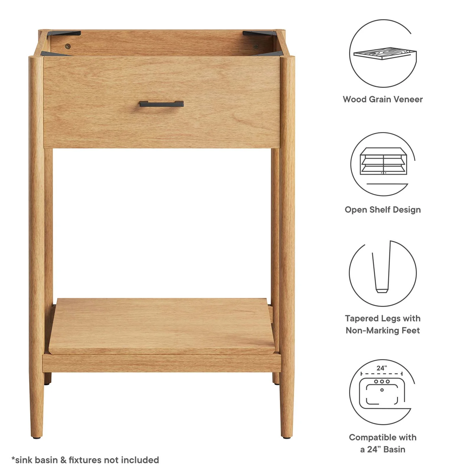 Zaire 24" Bathroom Vanity Cabinet (Sink Basin Not Included) By Modway - EEI-6352 - Image 7