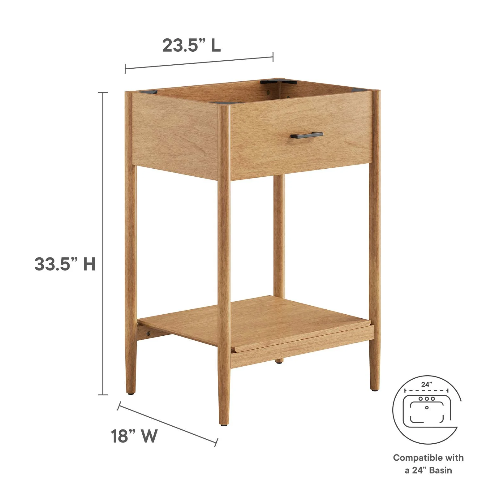 Zaire 24" Bathroom Vanity Cabinet (Sink Basin Not Included) By Modway - EEI-6352 - Image 8