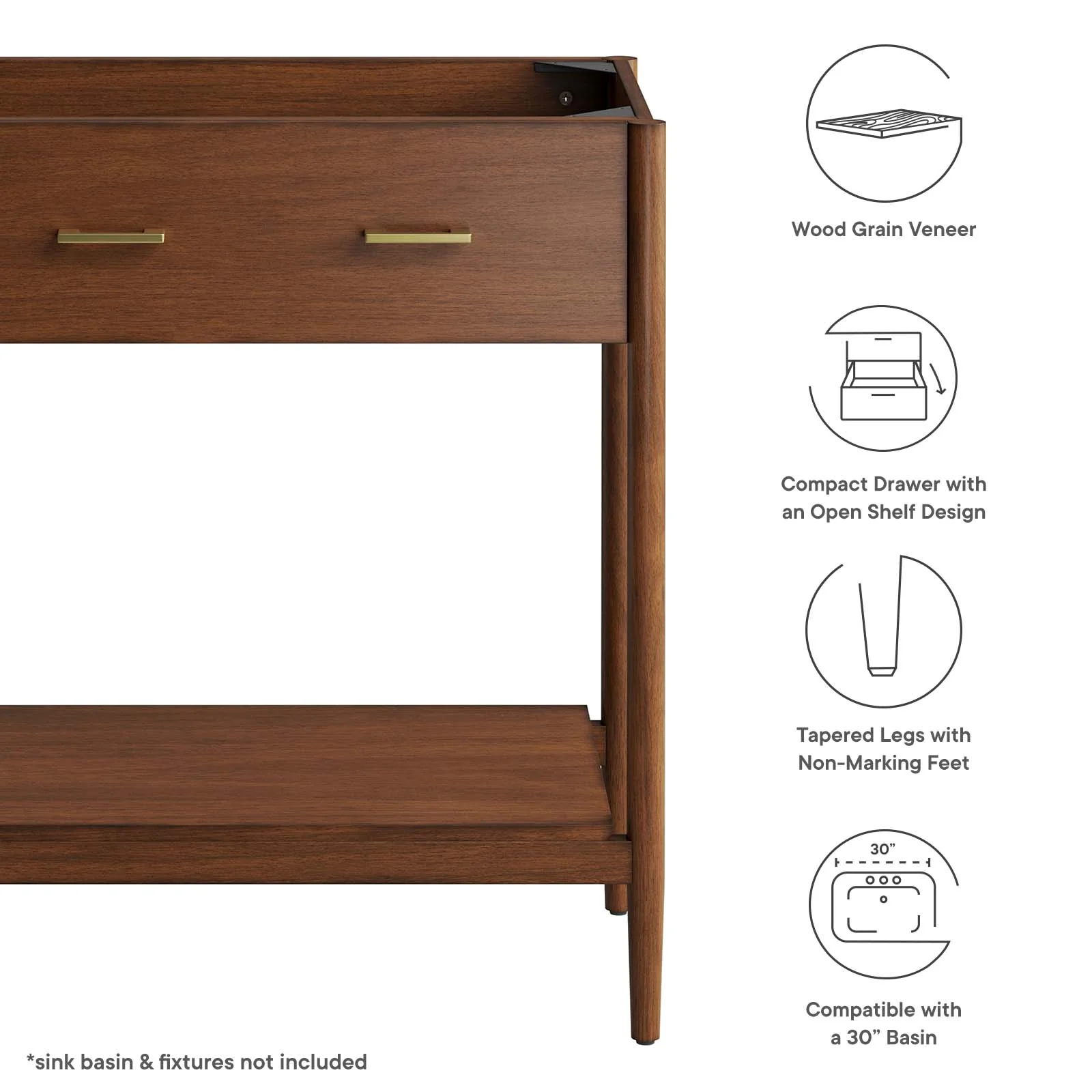 Zaire 30" Bathroom Vanity Cabinet (Sink Basin Not Included) By Modway - EEI-6353 - Image 18