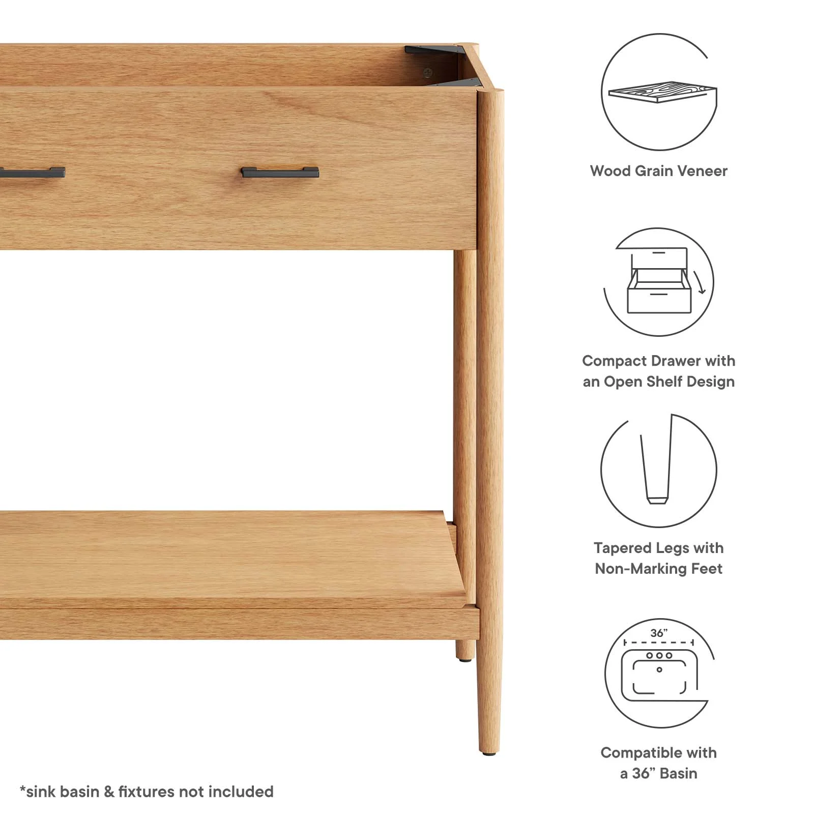 Zaire 36" Bathroom Vanity Cabinet (Sink Basin Not Included) By Modway - EEI-6354 - Image 9