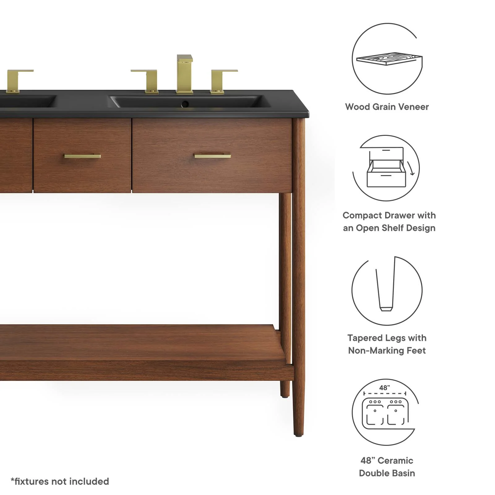 Zaire 48" Double Sink Bathroom Vanity By Modway - EEI-6827 - Image 17