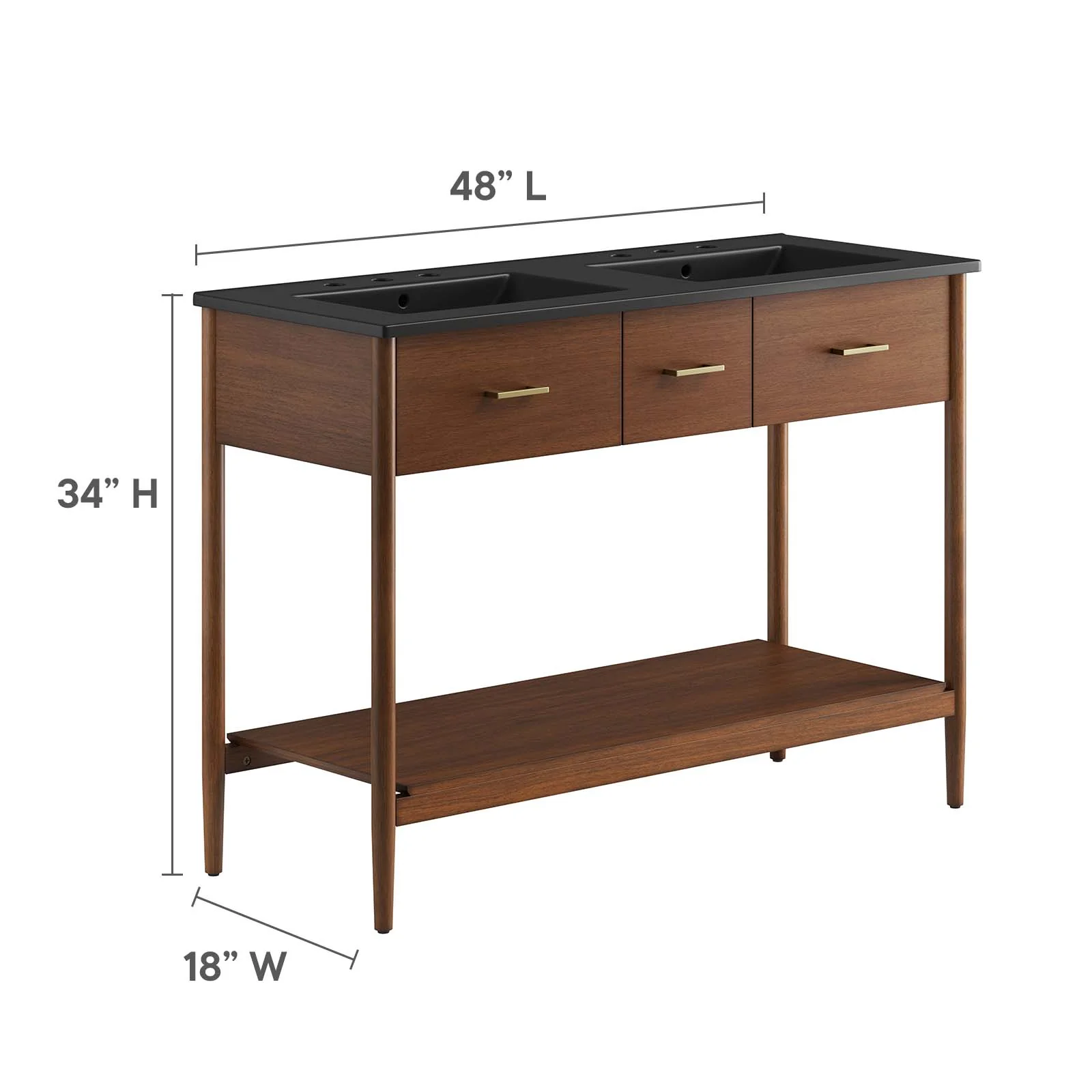 Zaire 48" Double Sink Bathroom Vanity By Modway - EEI-6827 - Image 18