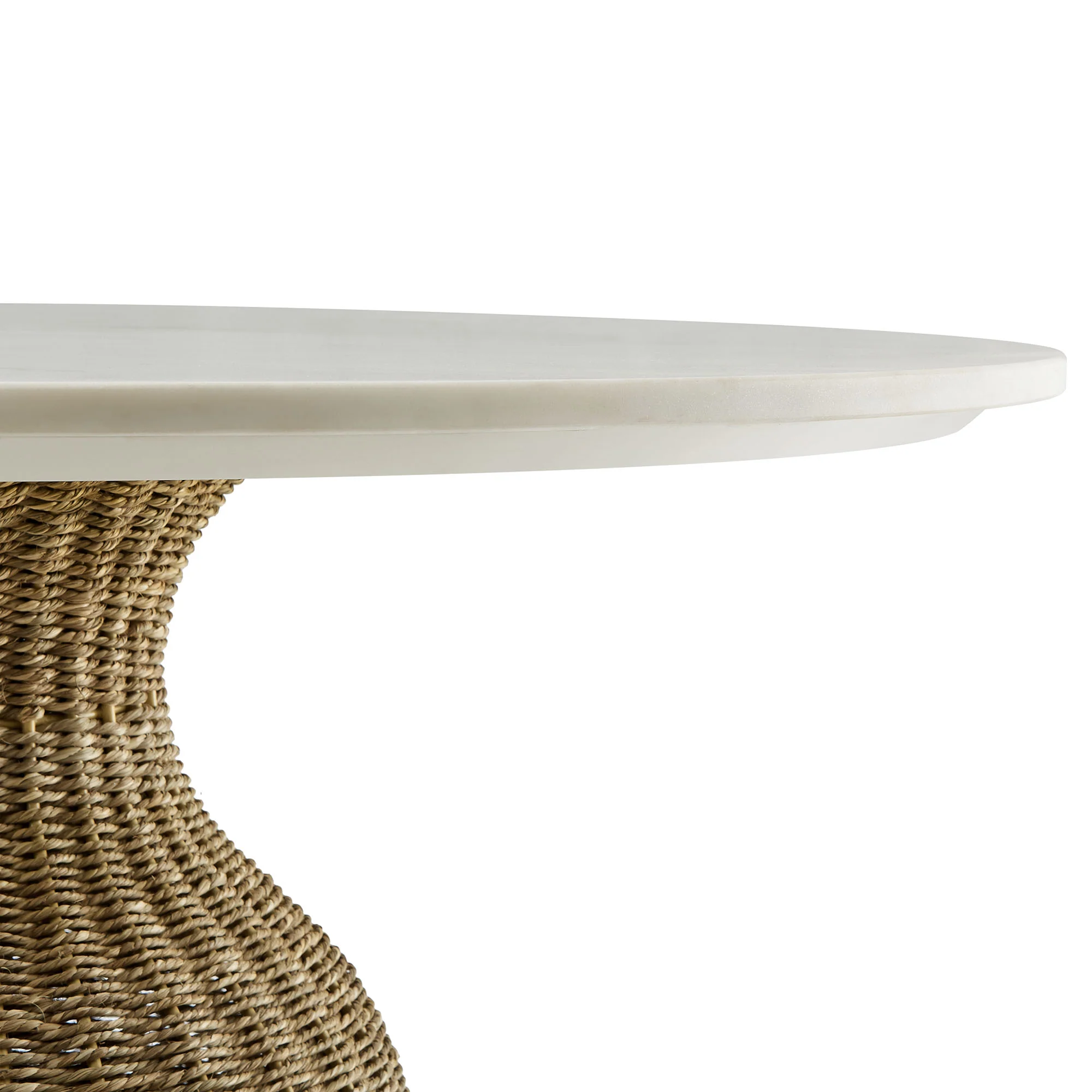 Zale 36" Marble and Seagrass Dining Table by Modway - Image 6