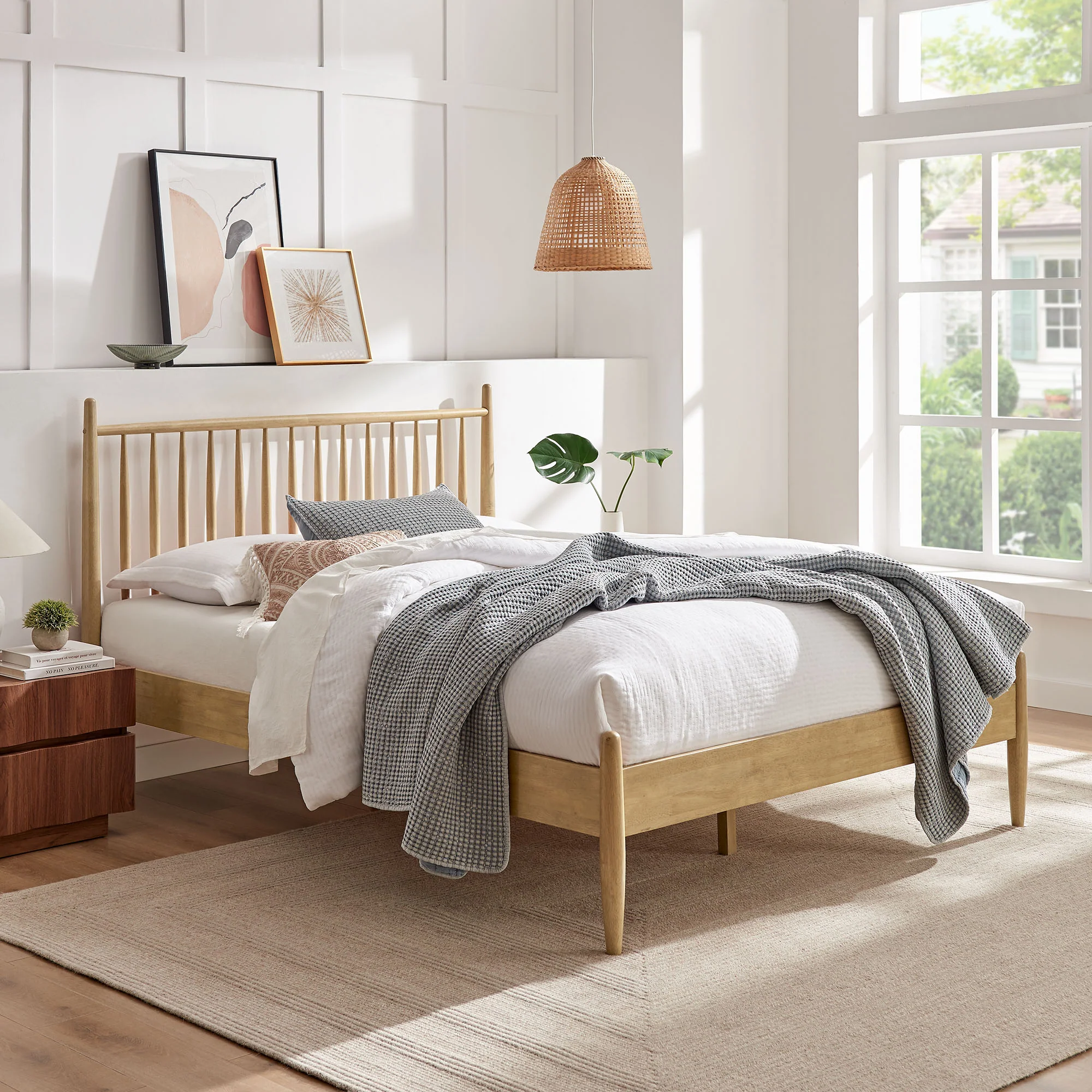 Zane Full Size Spindle Bed Frame by Modway - Image 15