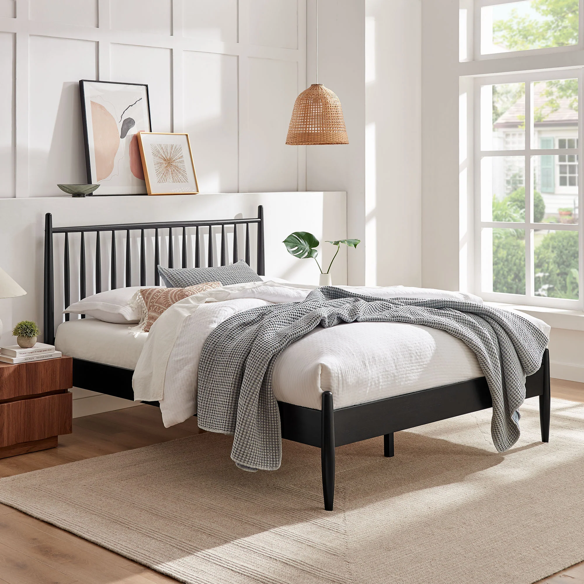 Zane Full Size Spindle Bed Frame by Modway - Image 6