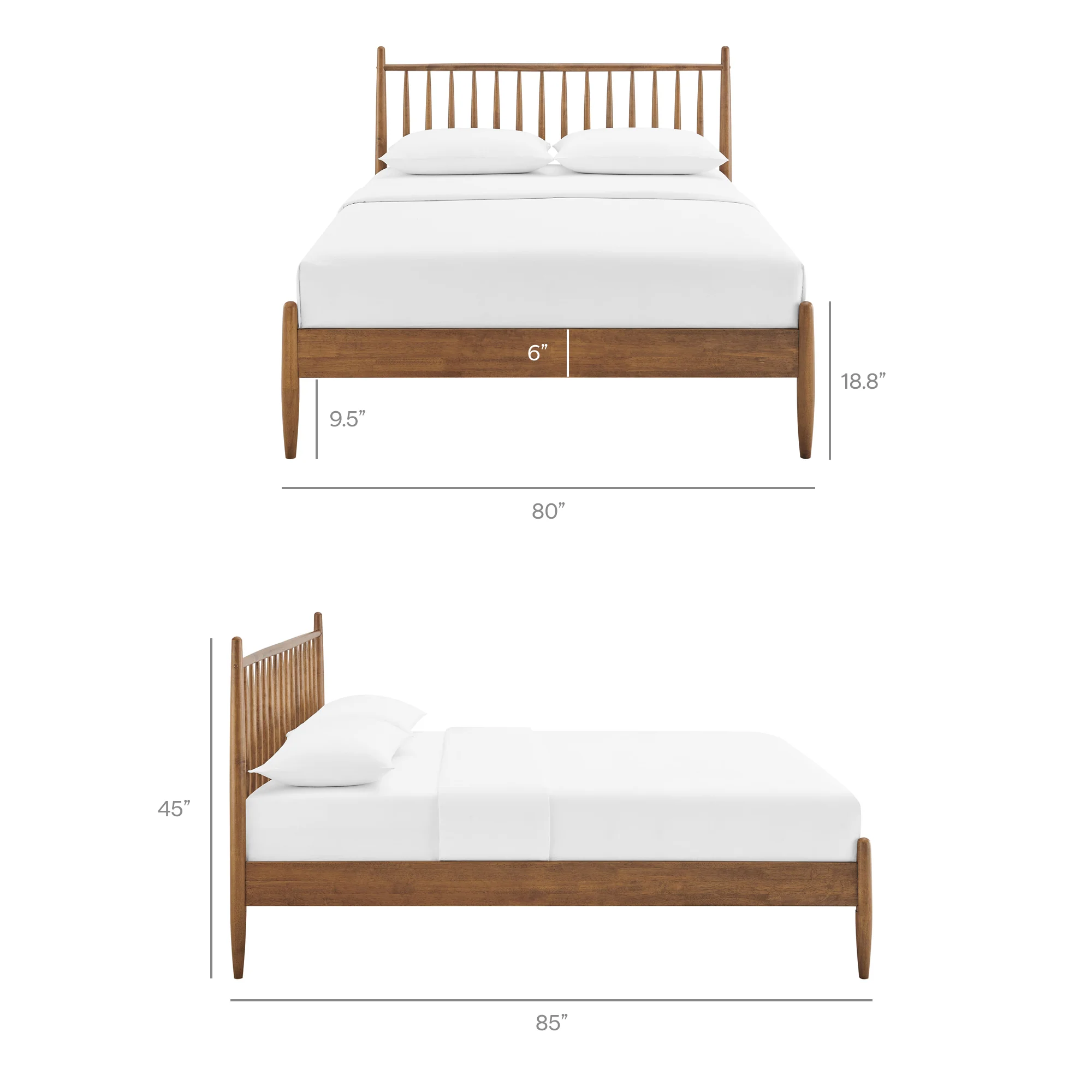 Zane King Size Spindle Bed by Modway - Image 26