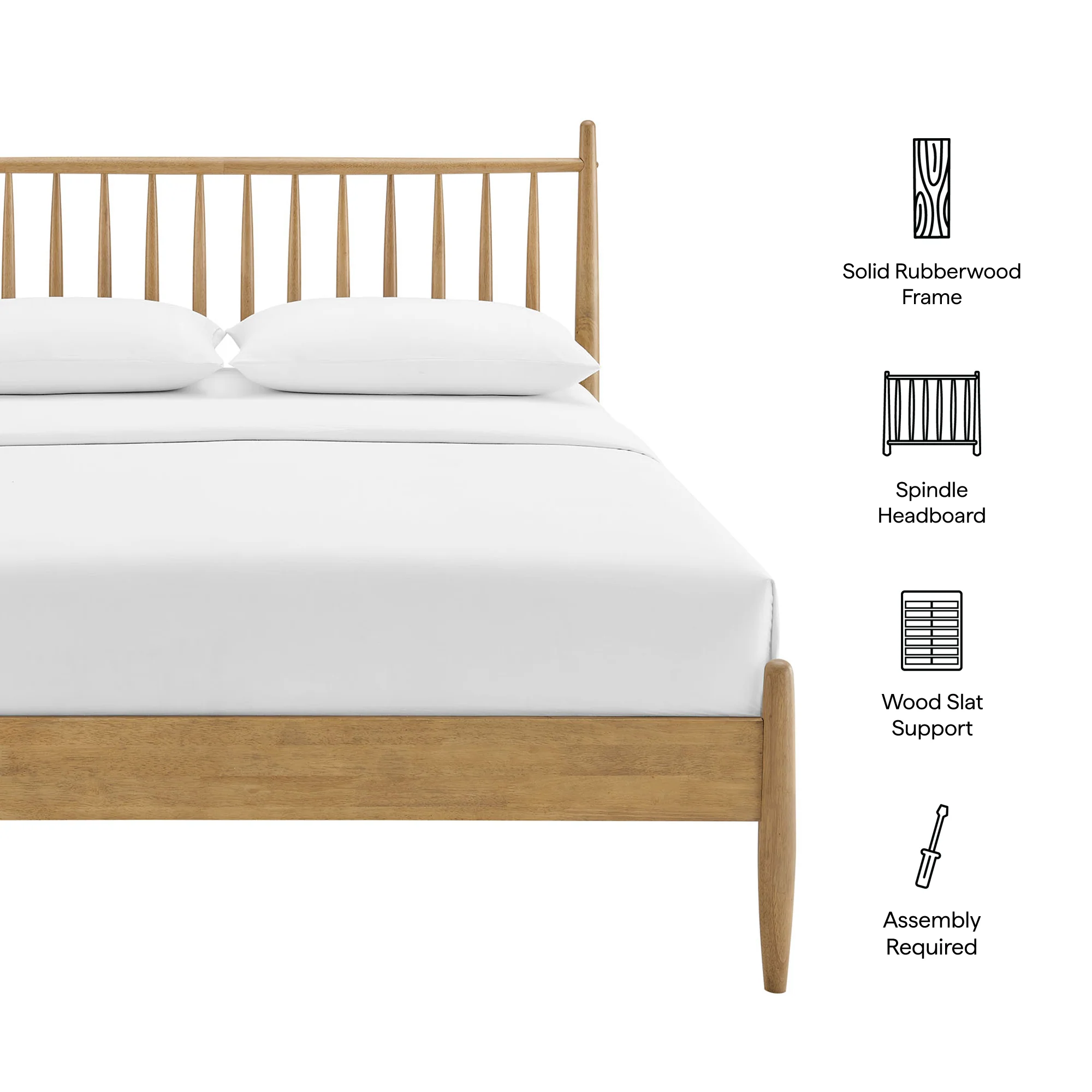Zane Queen Size Spindle Bed by Modway - Image 16