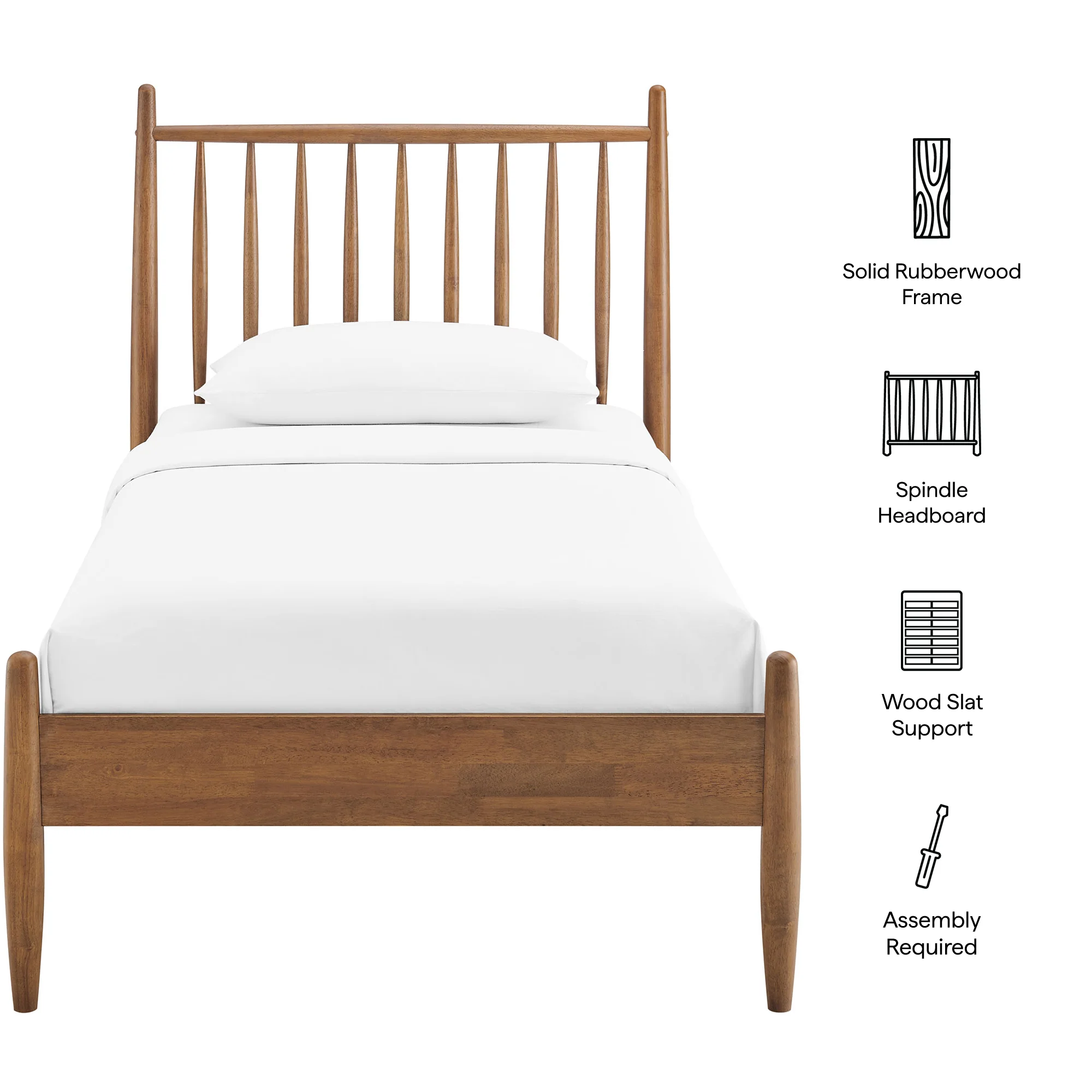 Zane Twin Size Spindle Bed Frame by Modway - Image 25