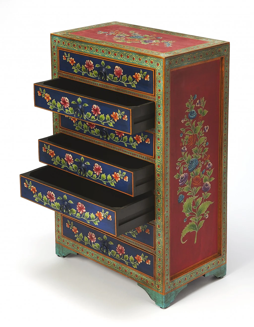 Zara Hand Painted Chest By Homeroots - Image 2