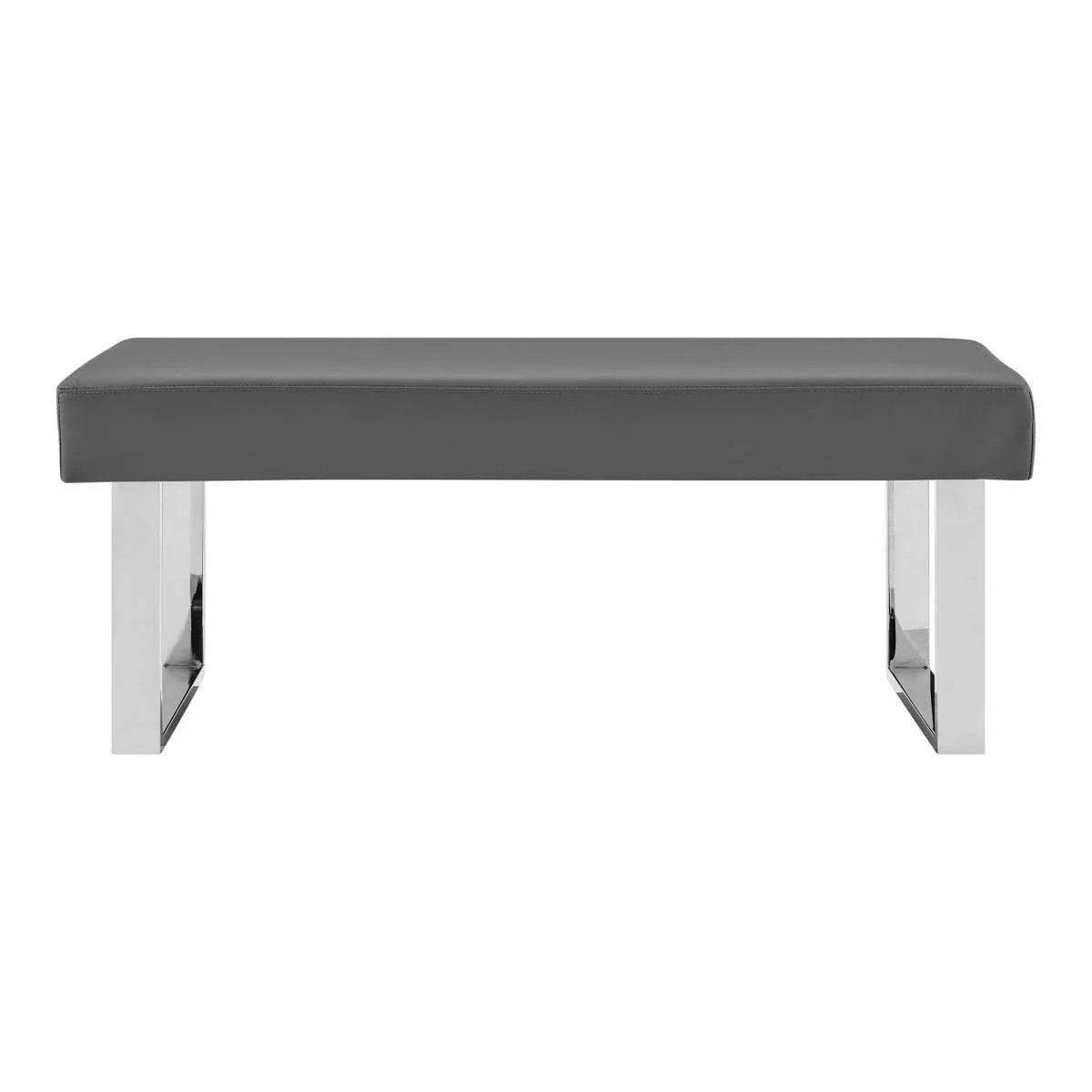Zenith and Amanda 3 Piece Gray Rectangular Dining Set By Armen Living - Image 3