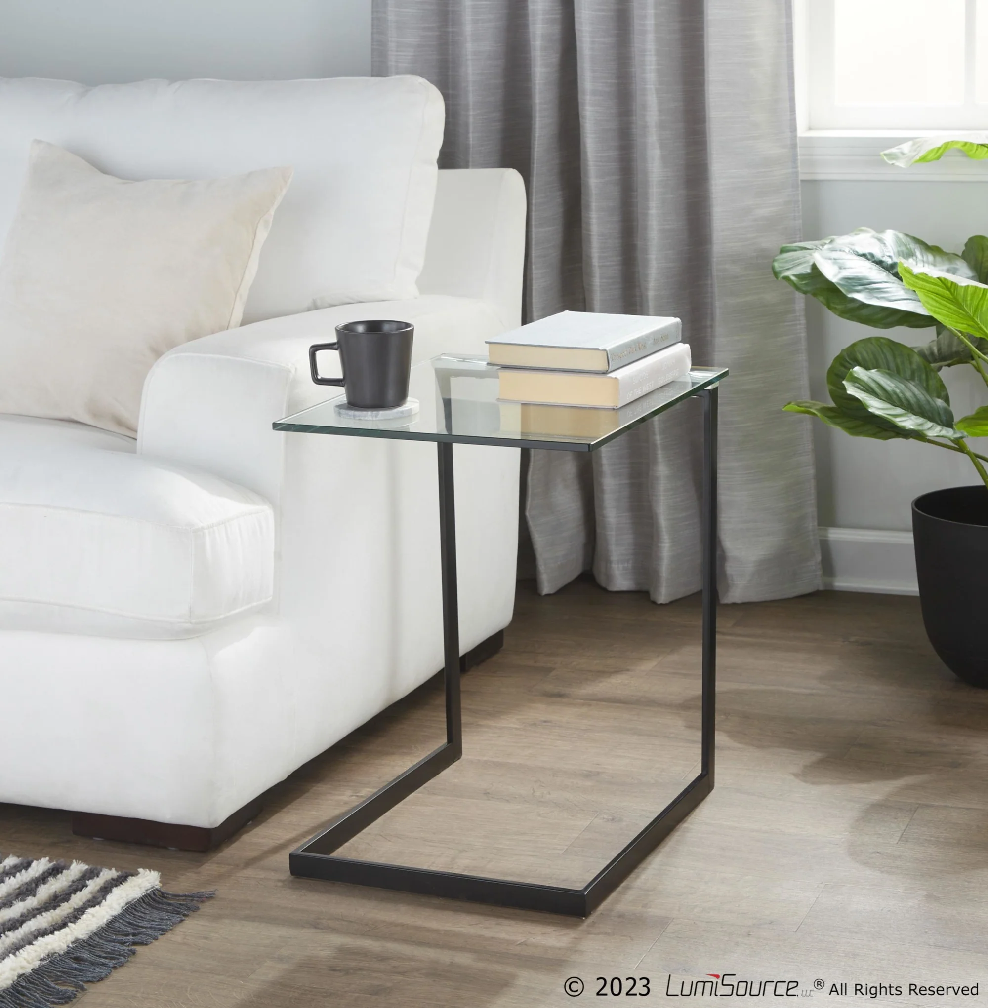 Zenn End Table By LumiSource - TB-ZENN BKGLS - Image 2