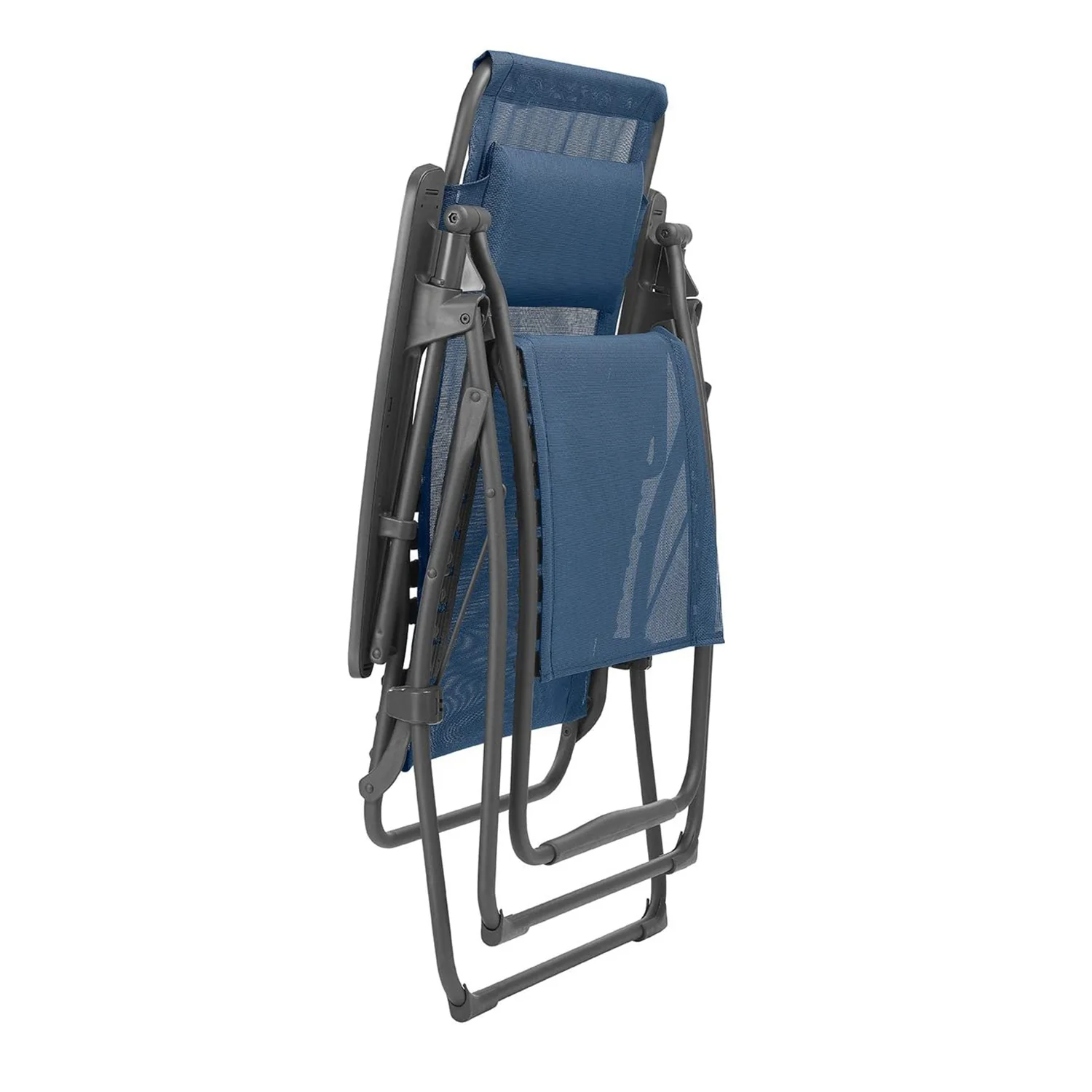 Zero Gravity Recliner - Basalt Steel Frame - Ocean Fabric By Homeroots - Image 2