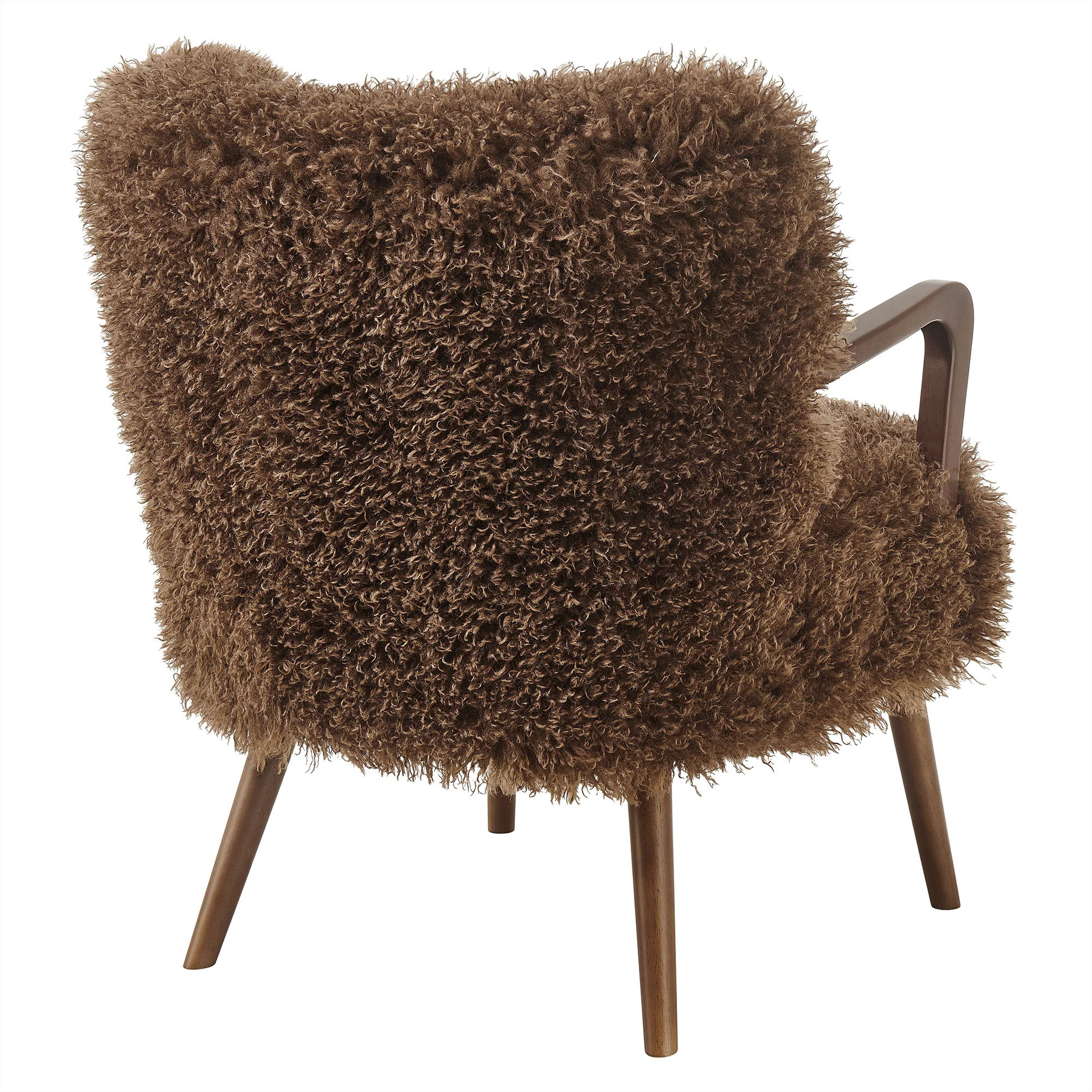 Zerra Faux Shearling Accent Armchair by Modway - Image 3