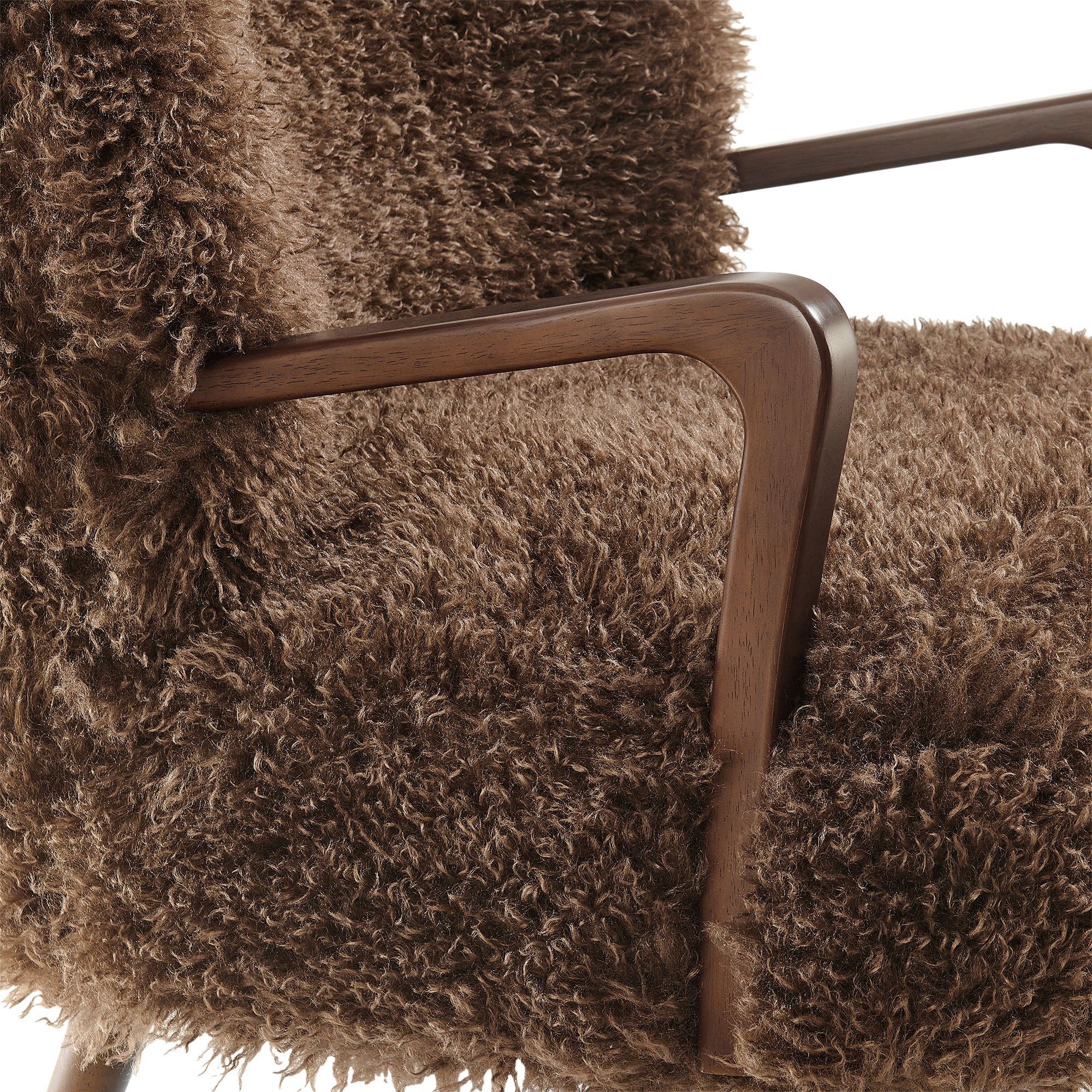 Zerra Faux Shearling Accent Armchair by Modway - Image 5
