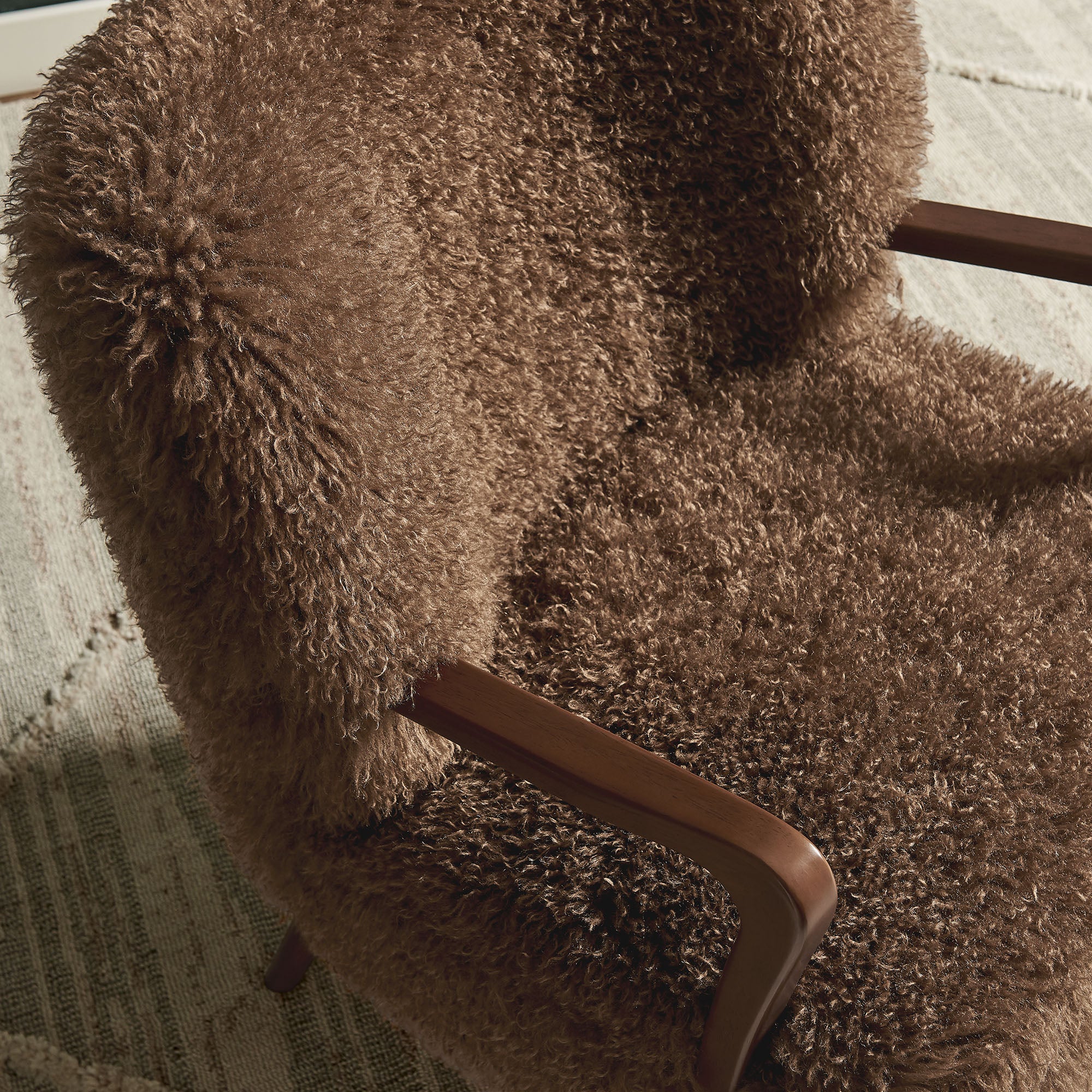 Zerra Faux Shearling Accent Armchair by Modway - Image 6