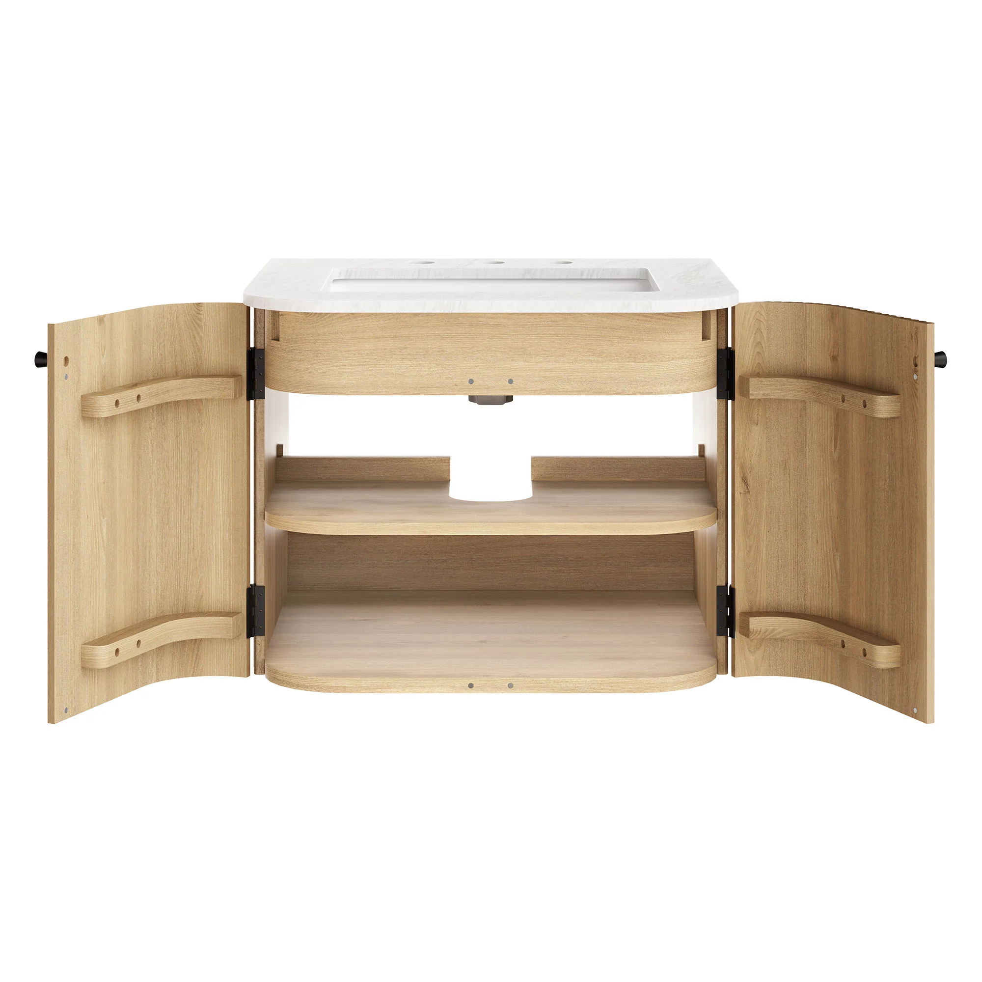 Zia 24" Wall-Mount Bathroom Vanity with Marble Sink by Modway - Image 17