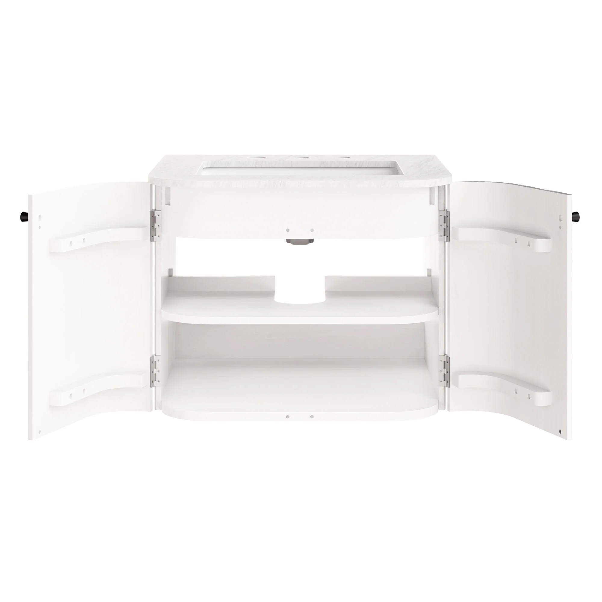Zia 24" Wall-Mount Bathroom Vanity with Marble Sink by Modway - Image 7