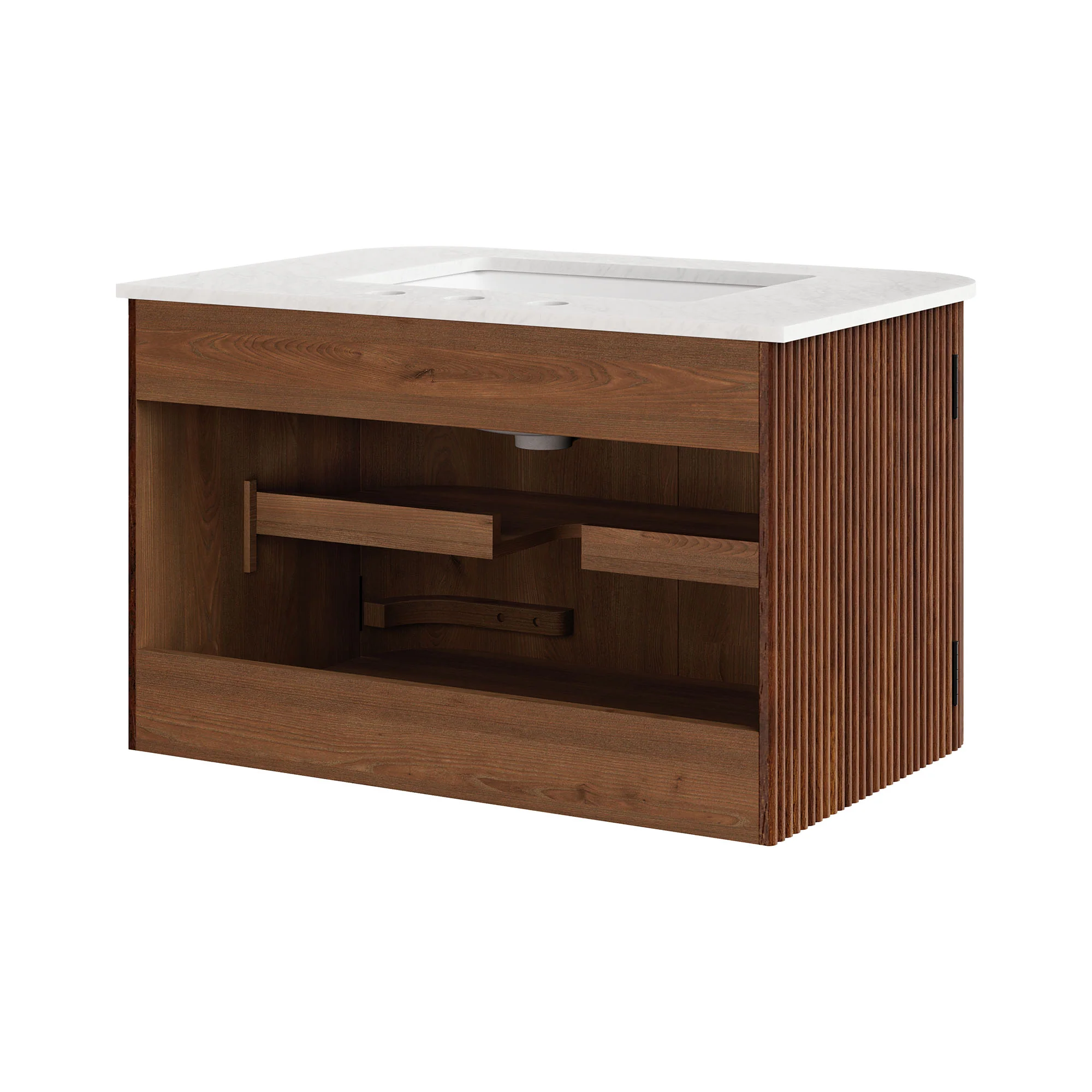 Zia 30" Wall-Mount Bathroom Vanity with Marble Sink by Modway - Image 25
