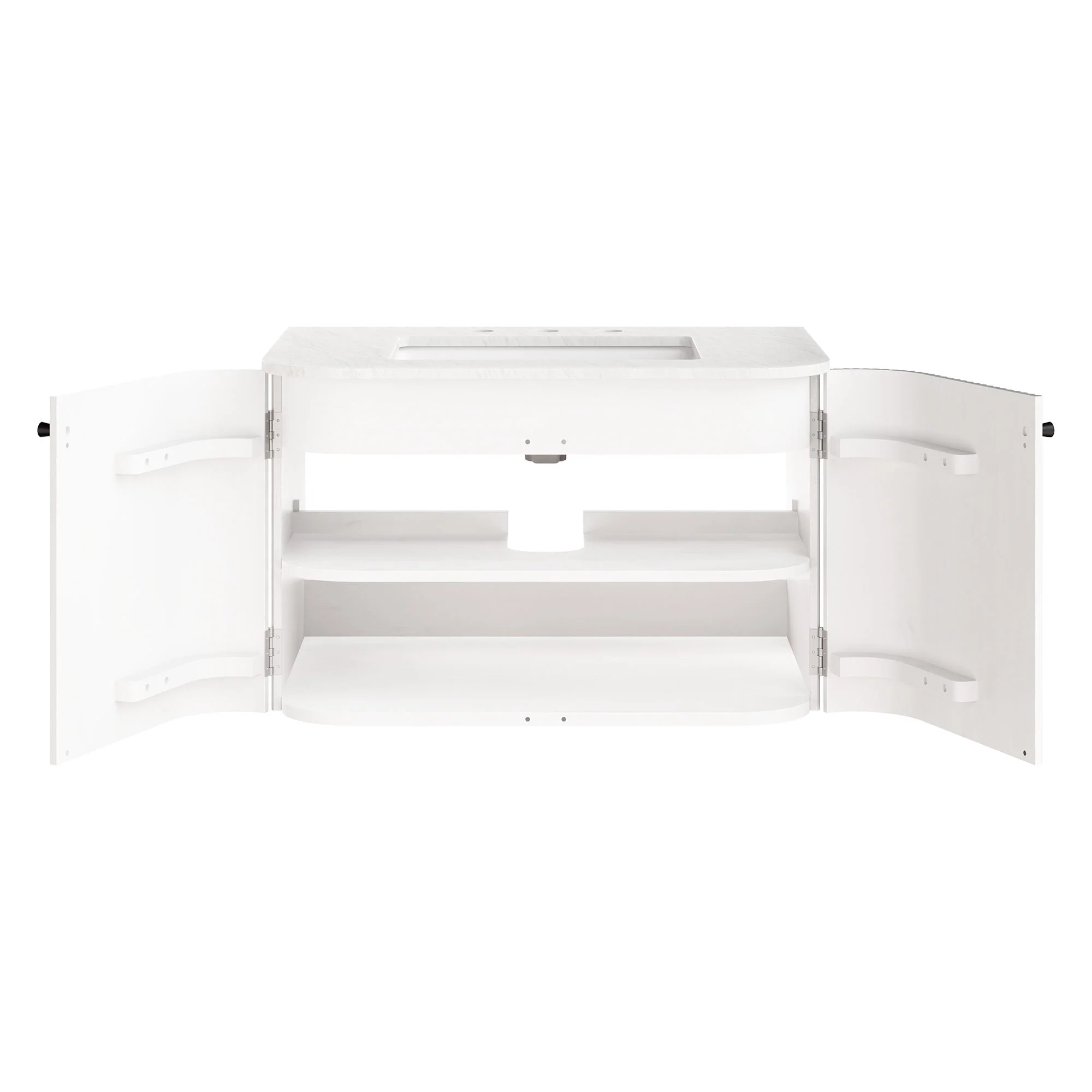 Zia 30" Wall-Mount Bathroom Vanity with Marble Sink by Modway - Image 7