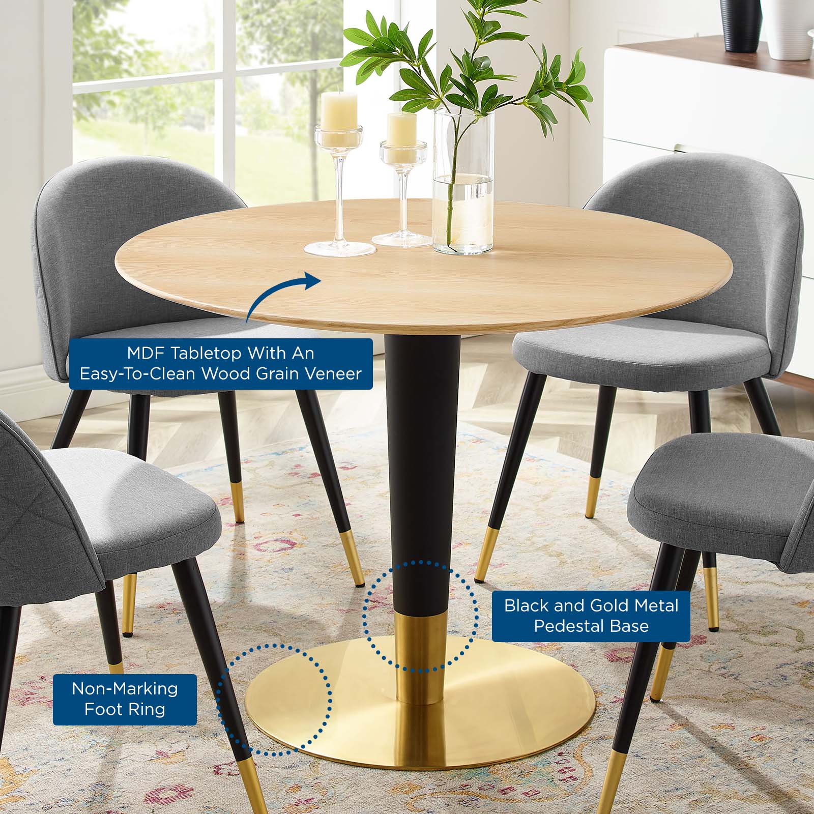 Zinque 40" Dining Table By Modway - EEI-5145 - Image 5