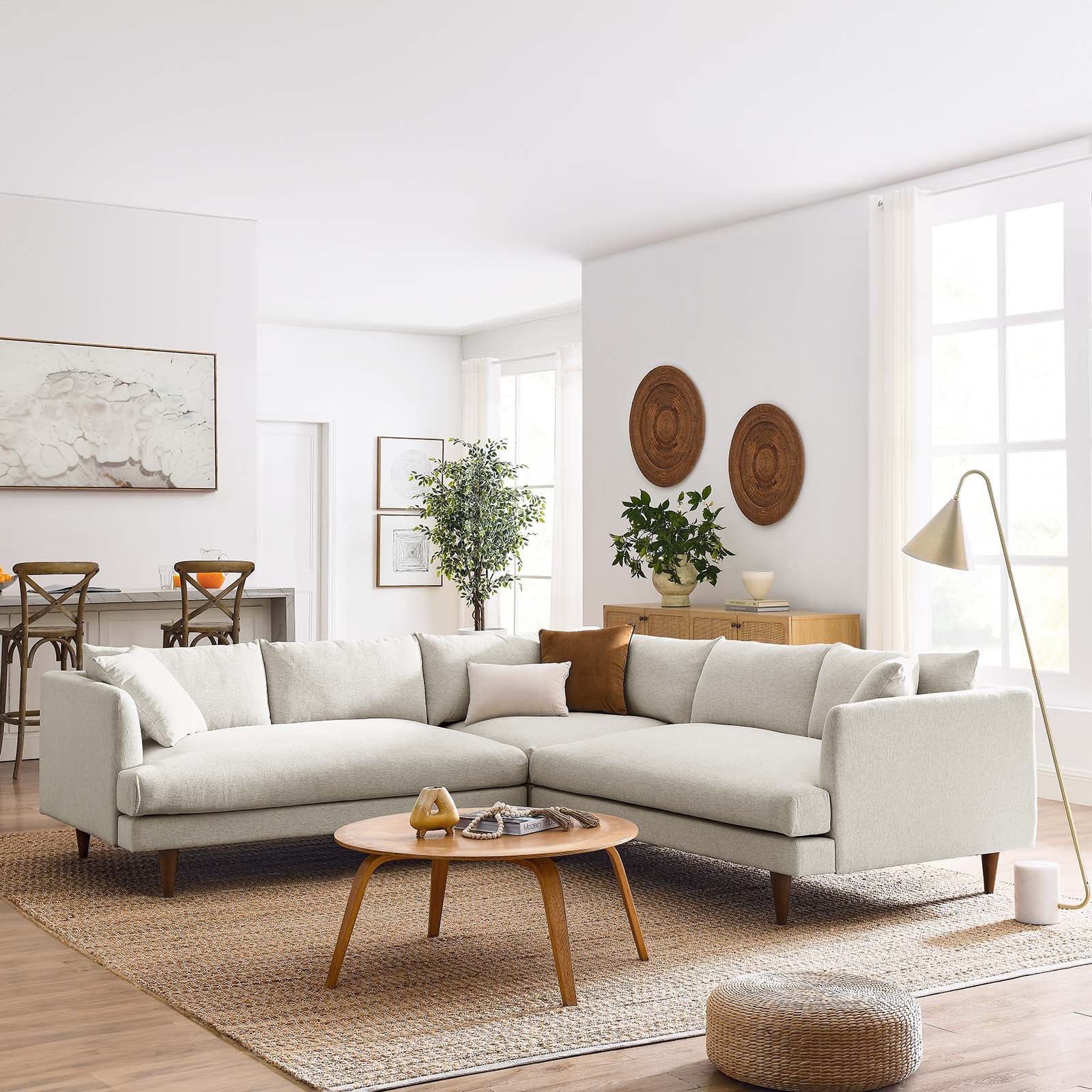 Zoya Down Filled Overstuffed 3 Piece Sectional Sofa By Modway - EEI-6613 - Image 12