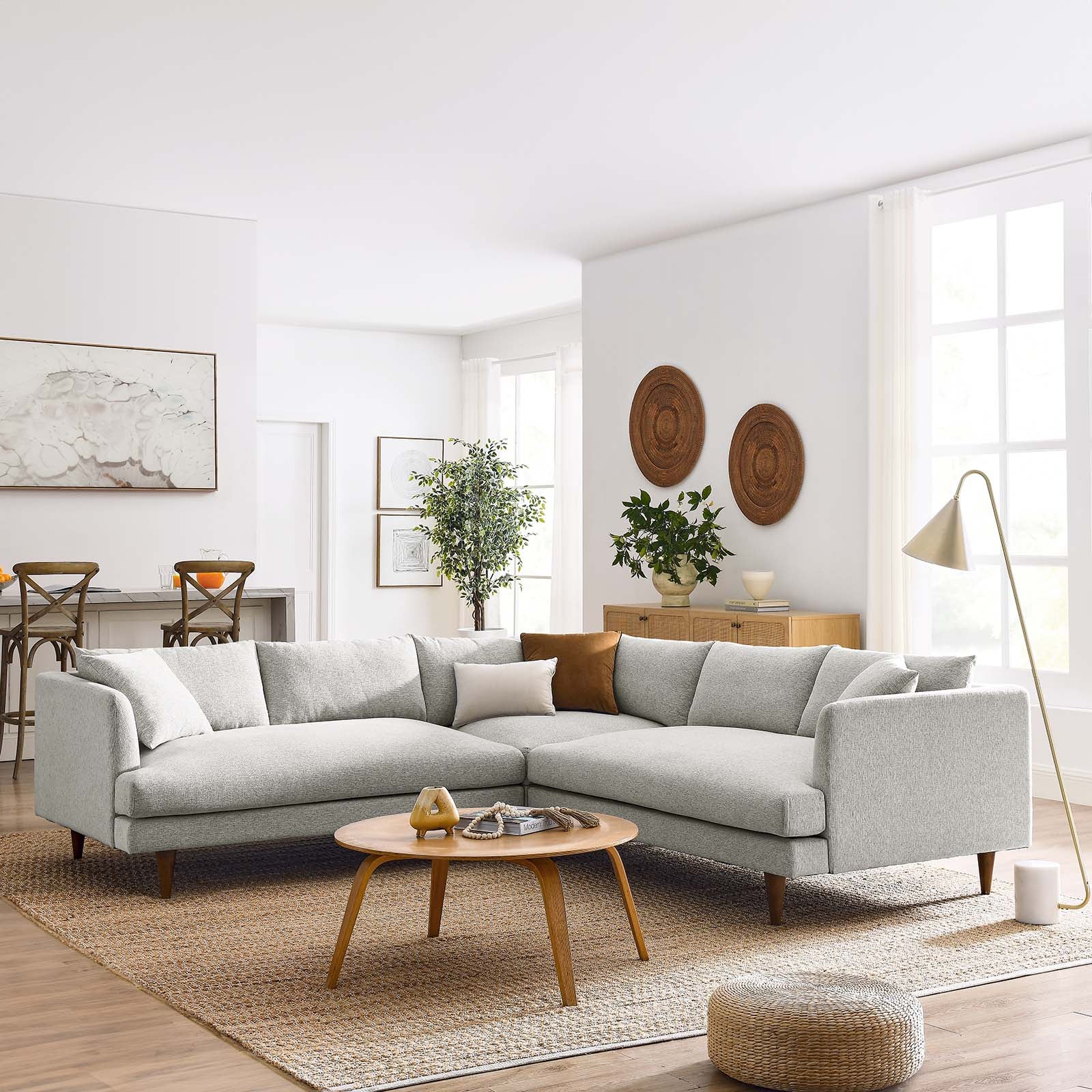 Zoya Down Filled Overstuffed 3 Piece Sectional Sofa By Modway - EEI-6613 - Image 18