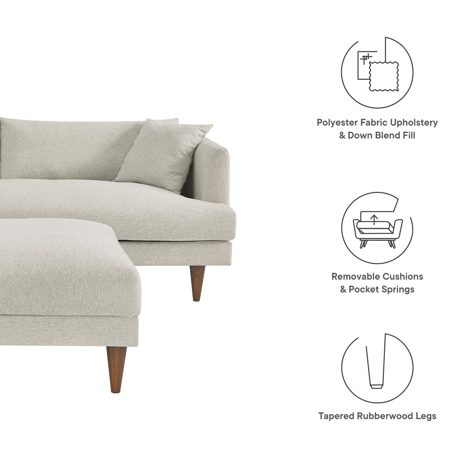 Zoya Down Filled Overstuffed Sofa and Ottoman Set By Modway - EEI-6614 - Image 17