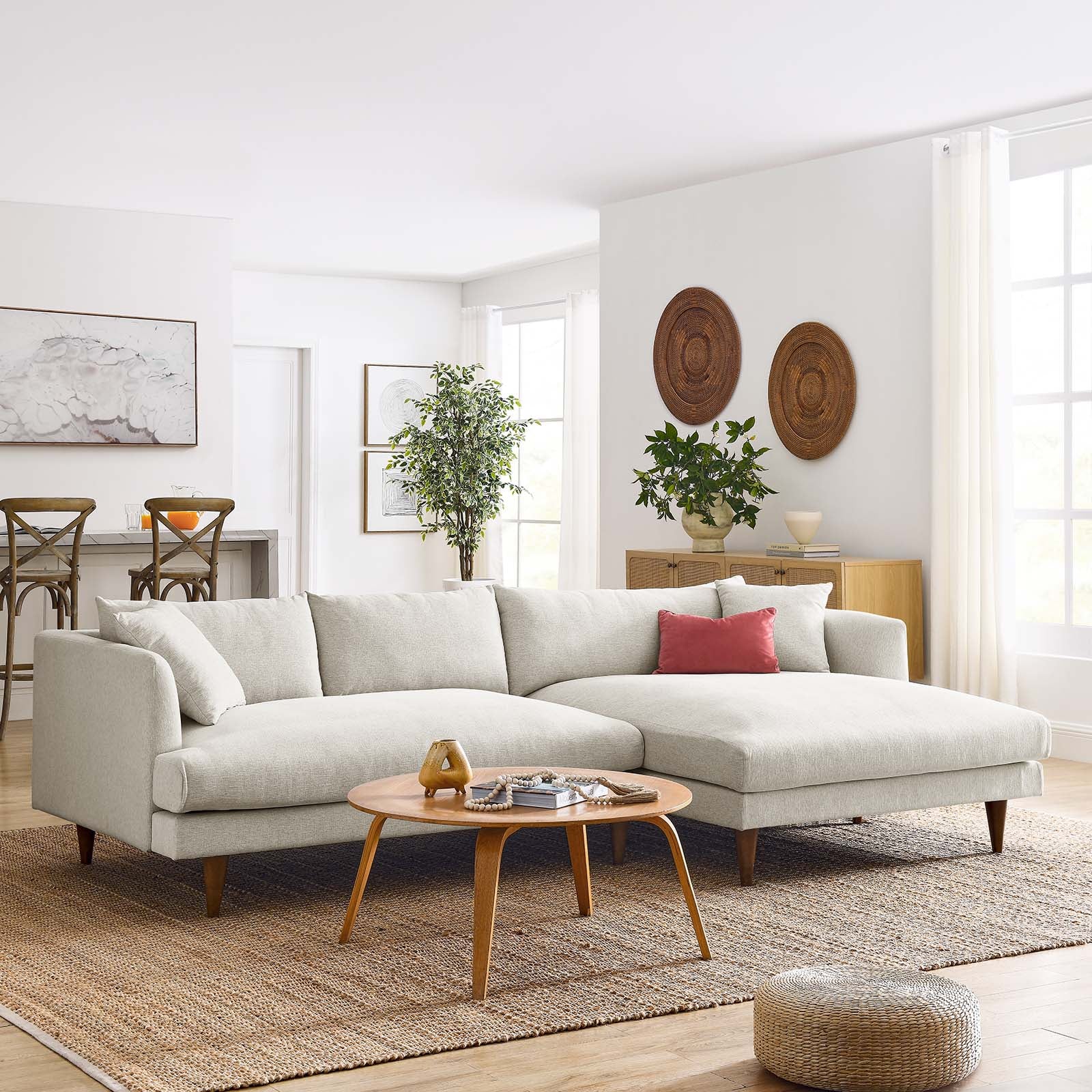 Zoya Right-Facing Down Filled Overstuffed Sectional Sofa By Modway - EEI-6612 - Image 12