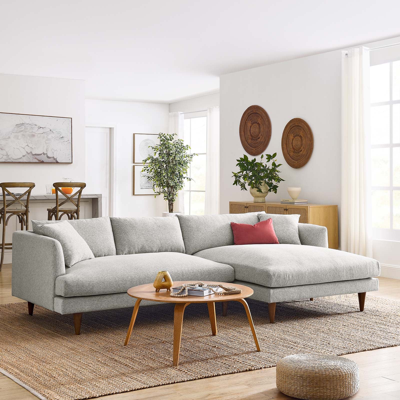 Zoya Right-Facing Down Filled Overstuffed Sectional Sofa By Modway - EEI-6612 - Image 18